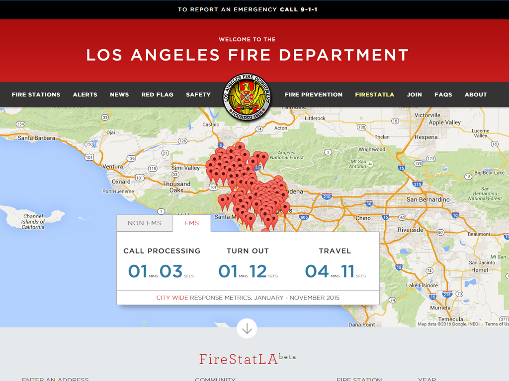 Los Angeles Fire Department - FireStatLA