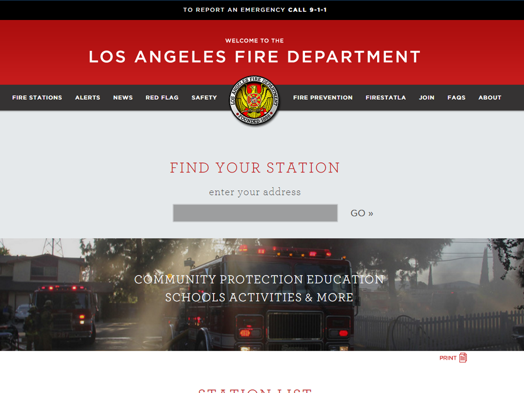 Los Angeles Fire Department - Find Your Station