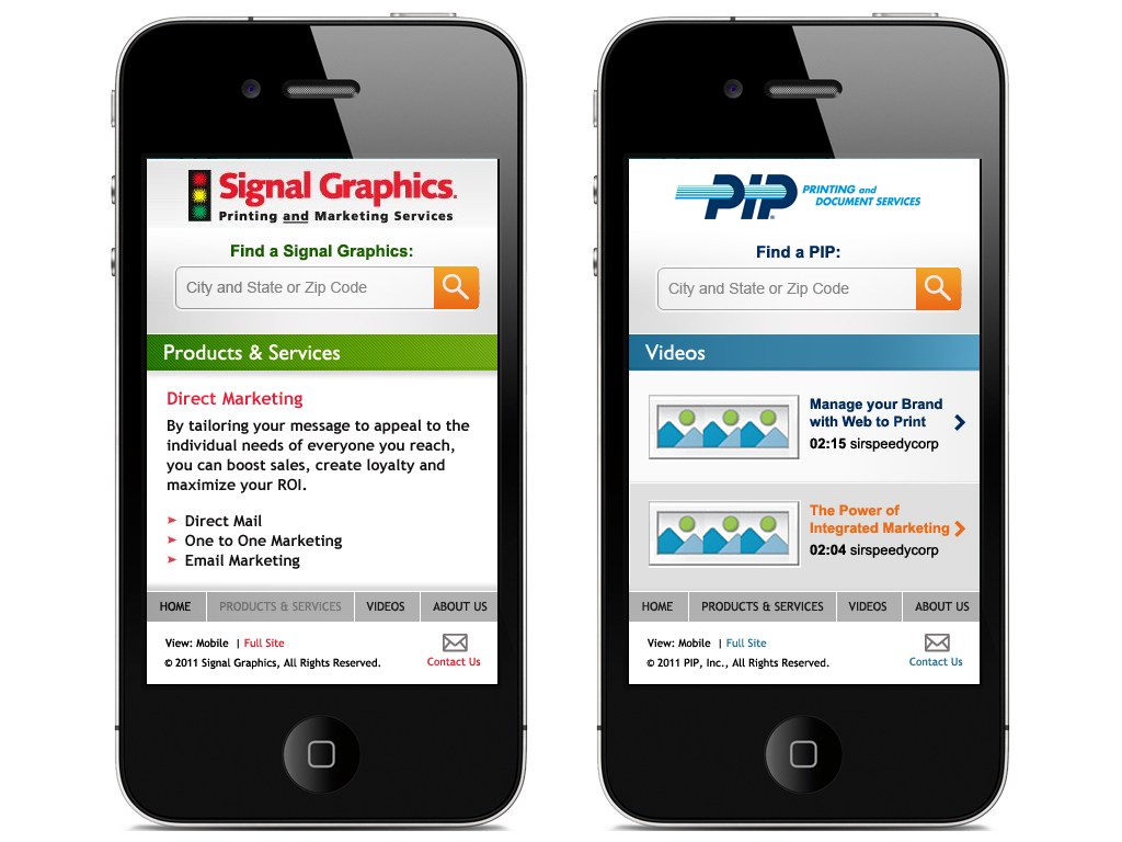 Signal Graphics and PIP - Mobile Screens