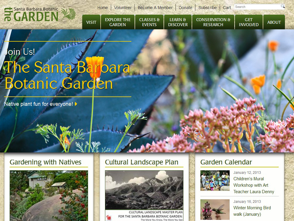 Santa Barbara Botanic Garden - Home Page