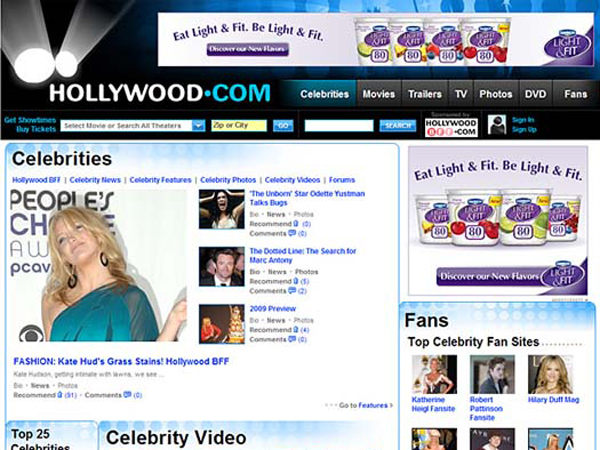 Hollywood.com - Celebrities Page