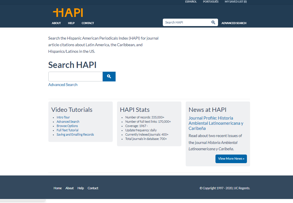 Main page - HAPI website